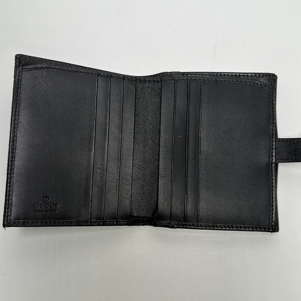 Authentic Vintage Gucci Jackie Compact Wallet- Black - Picture 5 of 12